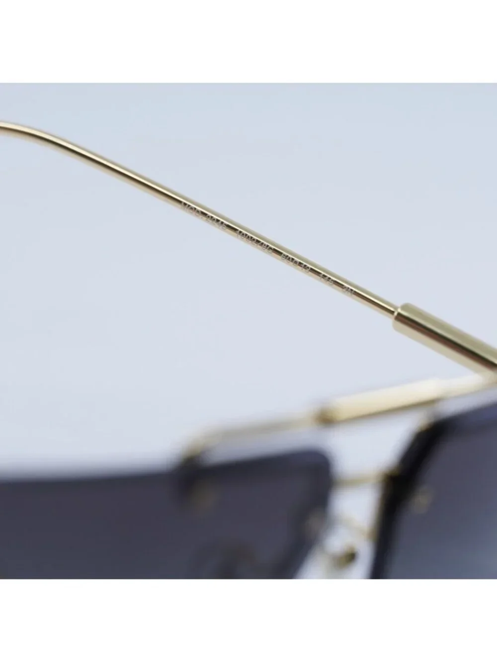 Versace VE2245 10028G Sunglasses Gold Rectangle Frame, Grey Gradient Lenses
